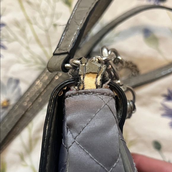 Guess Shimmering Silver Crossbody Bag - Picture 7 of 9